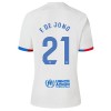 Maillot de Supporter FC Barcelone Frenkie de Jong 21 Extérieur 2023-24 Pour Enfant